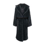 Belted Coats Ermanno Scervino , Gray , Dames