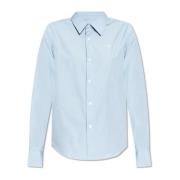 Shirt met logo Ami Paris , Blue , Dames