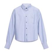 Logo Shirt Ami Paris , Blue , Heren