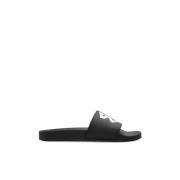 Rubber slides Pool Balenciaga , Black , Dames