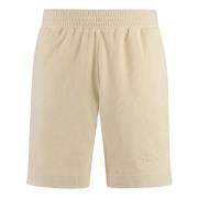 Katoenen shorts met trekkoord en zakken Givenchy , Beige , Heren