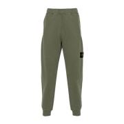 Groene broek met kompasbadge Stone Island , Green , Heren