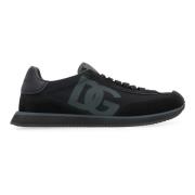 Suède lage sneakers met ronde neus Dolce & Gabbana , Black , Heren