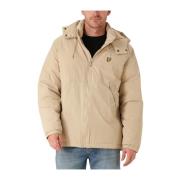 Beige Gewatteerd Pufferjack Lyle & Scott , Beige , Heren