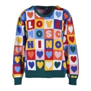 Wolmix Gebreide Trui Love Moschino , Multicolor , Dames