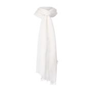 Kasjmier Sjaal met Franjes Codello , White , Dames