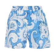 Stijlvolle bedrukte katoenen shorts Etro , Blue , Dames