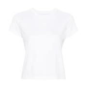 Logo Print Crew Neck T-shirts Alexander Wang , White , Dames