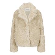 Eco-Fur Winterjas Faniwo Nicowa , Beige , Dames