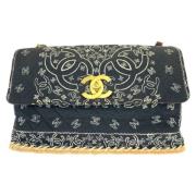 Pre-owned Cotton chanel-bags Chanel Vintage , Black , Dames