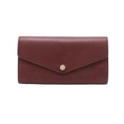 Pre-owned Canvas wallets Louis Vuitton Vintage , Red , Dames