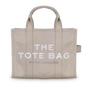 Tote tas met logo print en handvatten Marc Jacobs , Beige , Dames