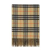 Iconische Geruite Print Kasjmier Sjaal Burberry , Multicolor , Dames