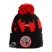 NFL Pom Pom Hat Field Sport Knit New Era , Black , Unisex