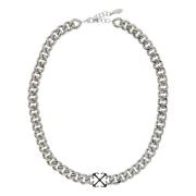 Pijl Emaille Ketting Off White , Gray , Heren