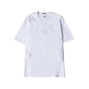 Casual Katoenen T-shirt C.p. Company , White , Heren