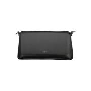 Zwarte Polyester Handtas met Verstelbare Band Calvin Klein , Black , D...