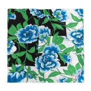 Zijden sjaal met bloemenpatroon Kenzo , Multicolor , Dames