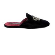 Jeweled Crown Marcello Slippers Dolce & Gabbana , Black , Heren