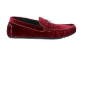 Velvet Loafers voor Mannen Dolce & Gabbana , Red , Heren