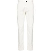 Casual Katoenen Broek Incotex , White , Heren