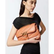 Klassieke Love Puff Tas in Oranje Pinko , Orange , Dames