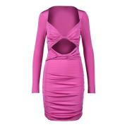 Elegante Avondjurk met Stretchstof Patrizia Pepe , Pink , Dames