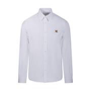 Wit Klassiek Fox Head Shirt Maison Kitsuné , White , Heren