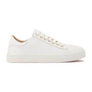 Witte sneakers met reliëfpatroon Kazar , White , Dames