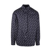 Blauwe Stropdas Shirt door Verdy Kenzo , Blue , Heren