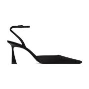 Klassieke Zwarte Slingback Pumps Saint Laurent , Black , Dames