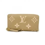 Pre-owned Fabric wallets Louis Vuitton Vintage , Beige , Dames