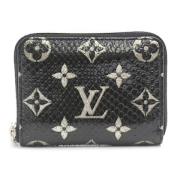 Pre-owned Leather wallets Louis Vuitton Vintage , Black , Dames