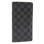 Pre-owned Canvas wallets Louis Vuitton Vintage , Black , Unisex