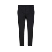 Zwarte Chinos Crop Broek Department Five , Black , Heren