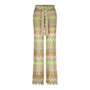 Kant hoge taille wijde pijpen broek Ana Alcazar , Multicolor , Dames