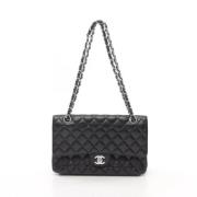 Pre-owned Leather chanel-bags Chanel Vintage , Black , Dames