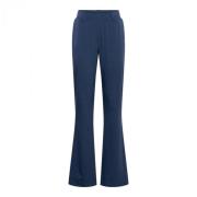 Flare broek met zakken en elastische tailleband &Co Woman , Blue , Dam...