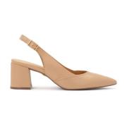 Beige pumps op een comfortabele hak Kazar , Beige , Dames