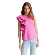 Glamoureuze Roze Bubble Top Liu Jo , Pink , Dames