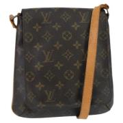 Pre-owned Canvas shoulder-bags Louis Vuitton Vintage , Brown , Dames