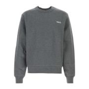 Stijlvolle Donkergrijze Katoenen Sweatshirt A.p.c. , Gray , Heren