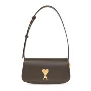 Sophisticated Schoudertas Ami Paris , Brown , Unisex