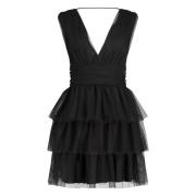 Tule Jurk Stellowa Nicowa , Black , Dames