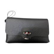 Stijlvolle Envelop Clutch Tas Zanellato , Black , Dames