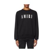 Sweatshirt met ronde hals in stijlvol ontwerp Amiri , Black , Heren