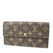 Pre-owned Canvas wallets Louis Vuitton Vintage , Brown , Unisex