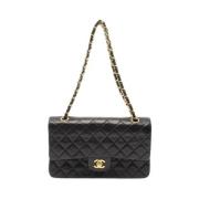 Pre-owned Leather chanel-bags Chanel Vintage , Black , Dames