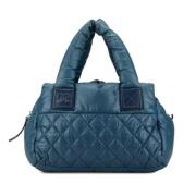 Pre-owned Nylon handbags Chanel Vintage , Blue , Dames