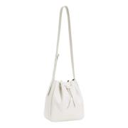 Forever Bucket Bag in Nappa Leer Twinset , White , Dames